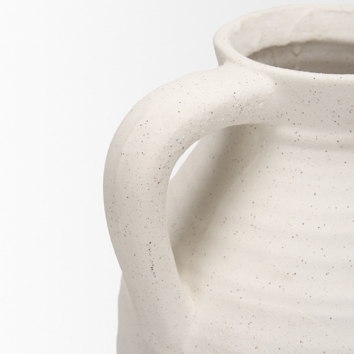 Tyrus Medium Textured Matte w/ Speckling Ceramic Vase-Vase-DECOROLALA