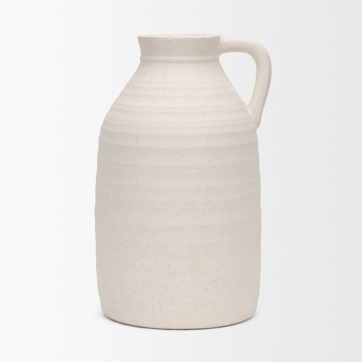 Tyrus Medium Textured Matte w/ Speckling Ceramic Vase-Vase-DECOROLALA