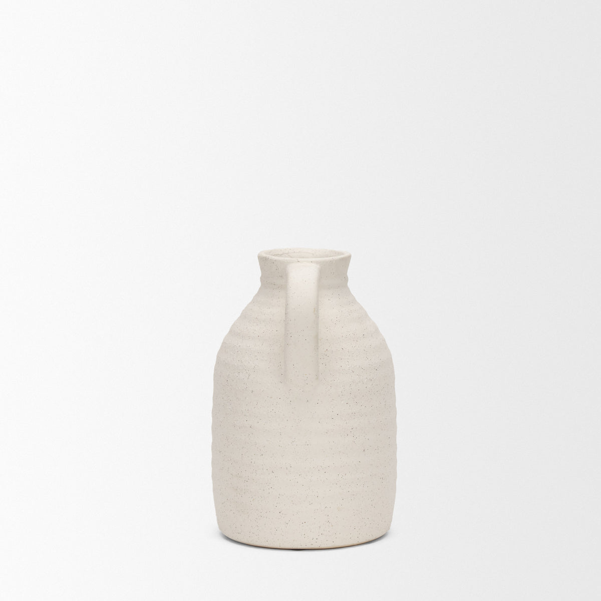 Tyrus Medium Textured Matte w/ Speckling Ceramic Vase-Vase-DECOROLALA