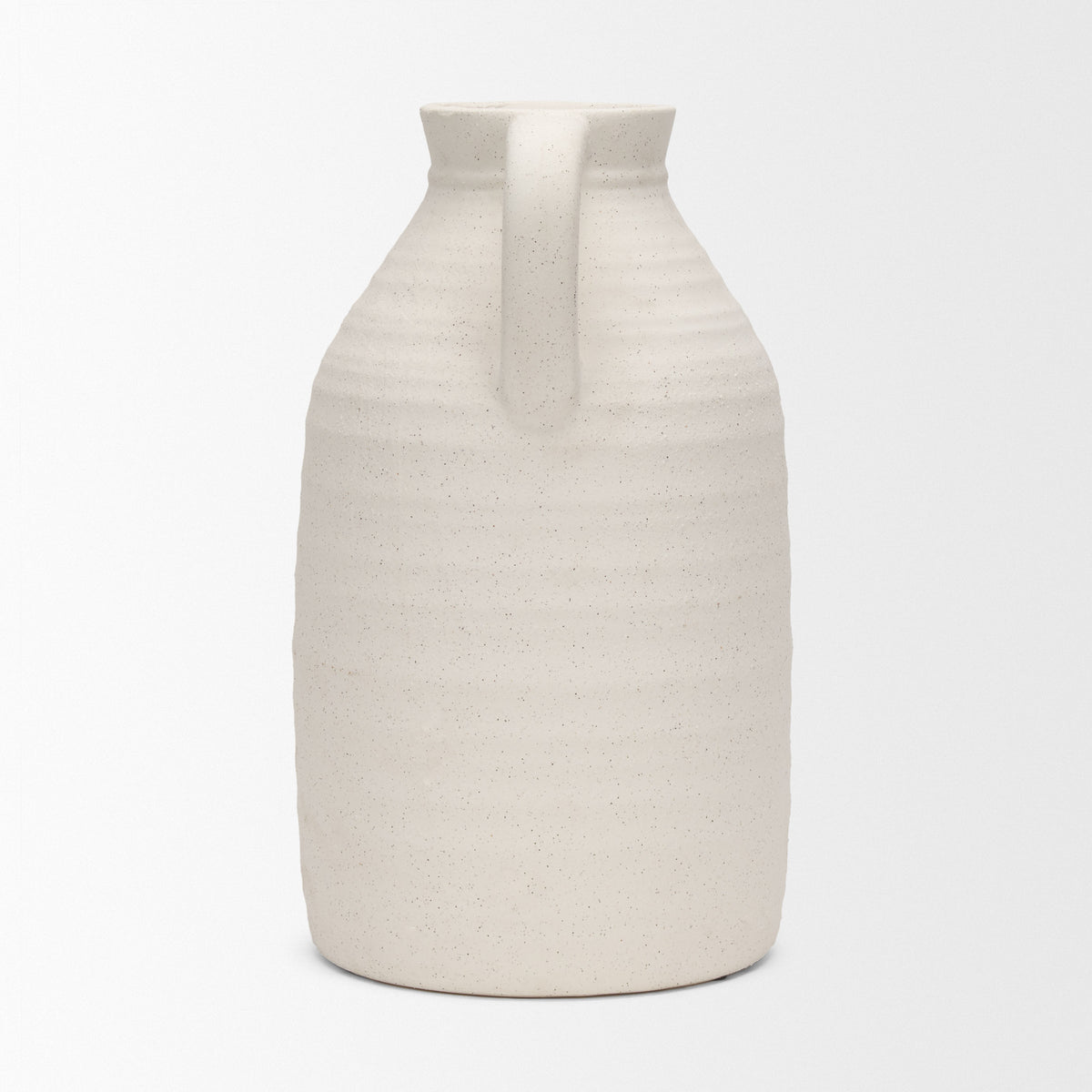 Tyrus Medium Textured Matte w/ Speckling Ceramic Vase-Vase-DECOROLALA