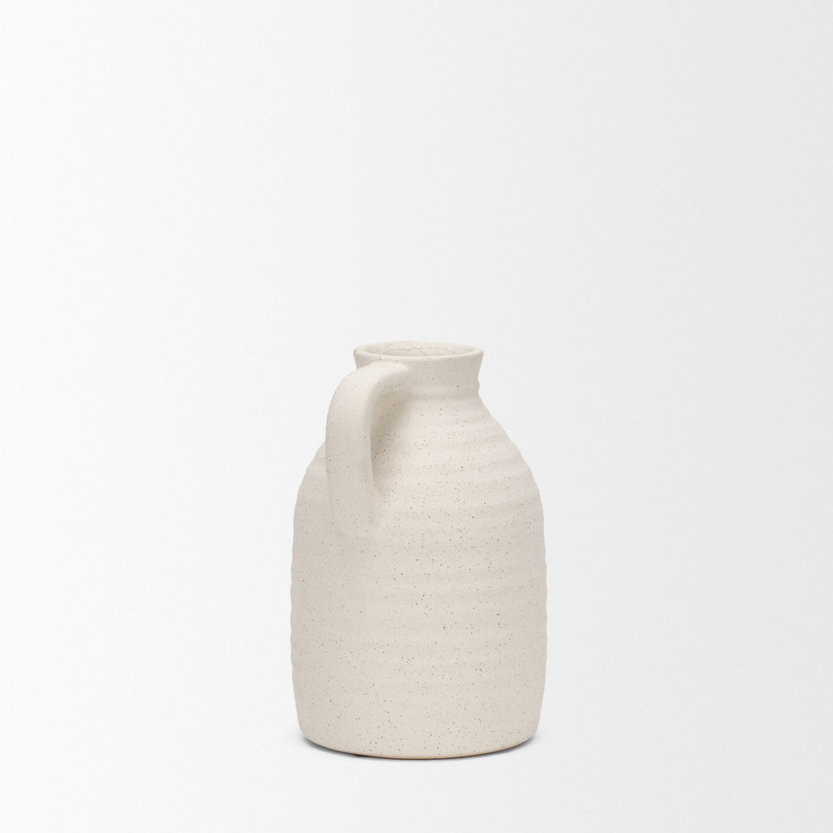 Tyrus Medium Textured Matte w/ Speckling Ceramic Vase-Vase-DECOROLALA