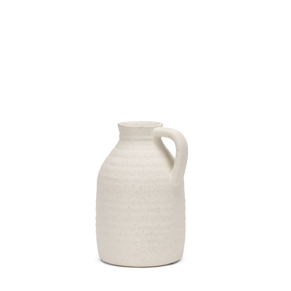 Tyrus Textured Matte Ceramic Vase with Speckling-Vases-DECOROLALA
