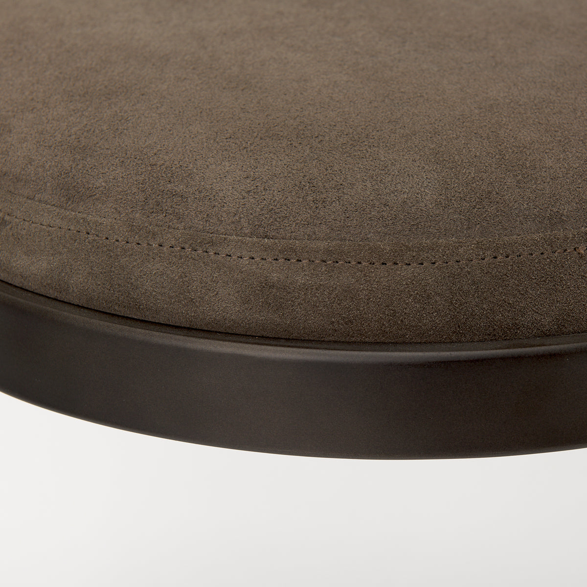 Tyson 17L x 18W x 31H Brown/Gray Suede W/ Metal Frame Bar Stool-Bar Stools-DECOROLALA