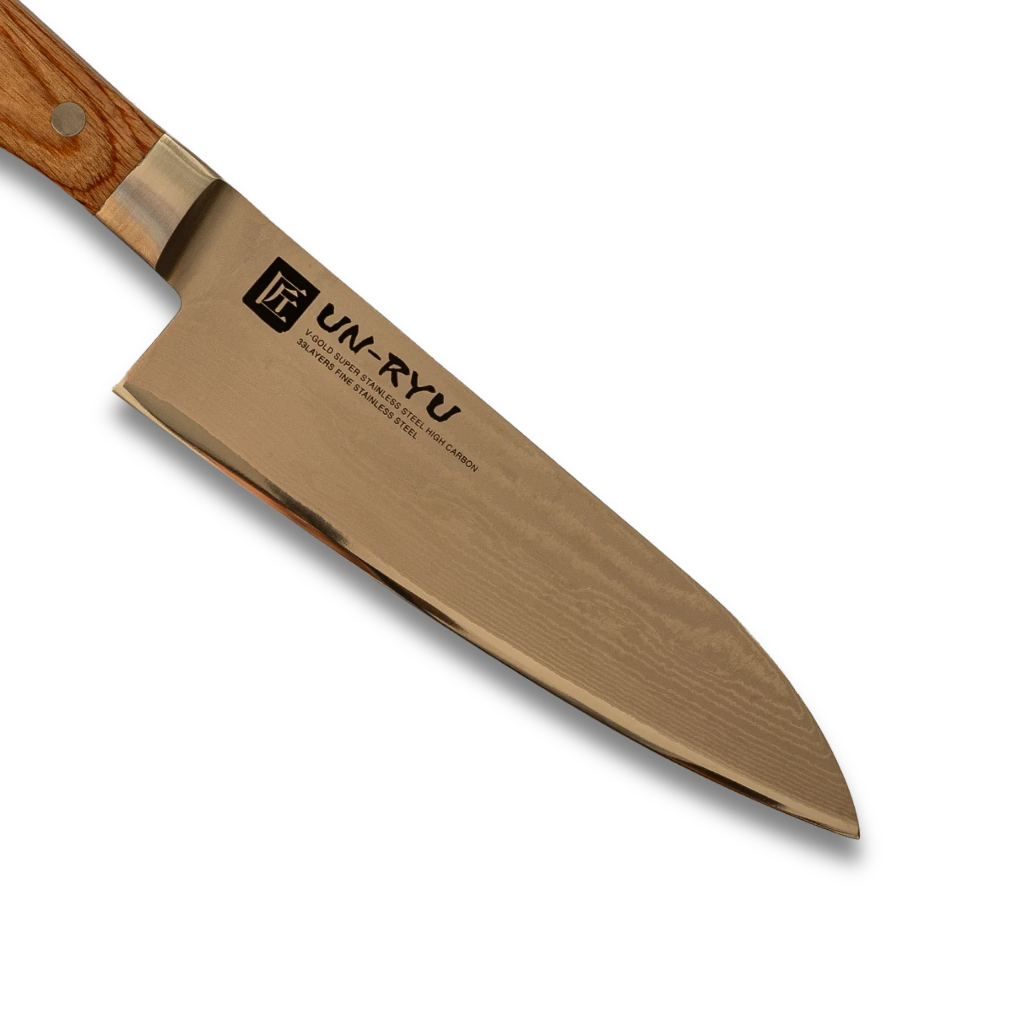 Un‑Ryu VG‑10 33‑Layer 170 mm Santoku Knife-2