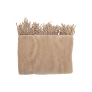 Ultra Soft Taupe Chenille Throw Blanket 50"x 60"-Throw Blankets-DECOROLALA