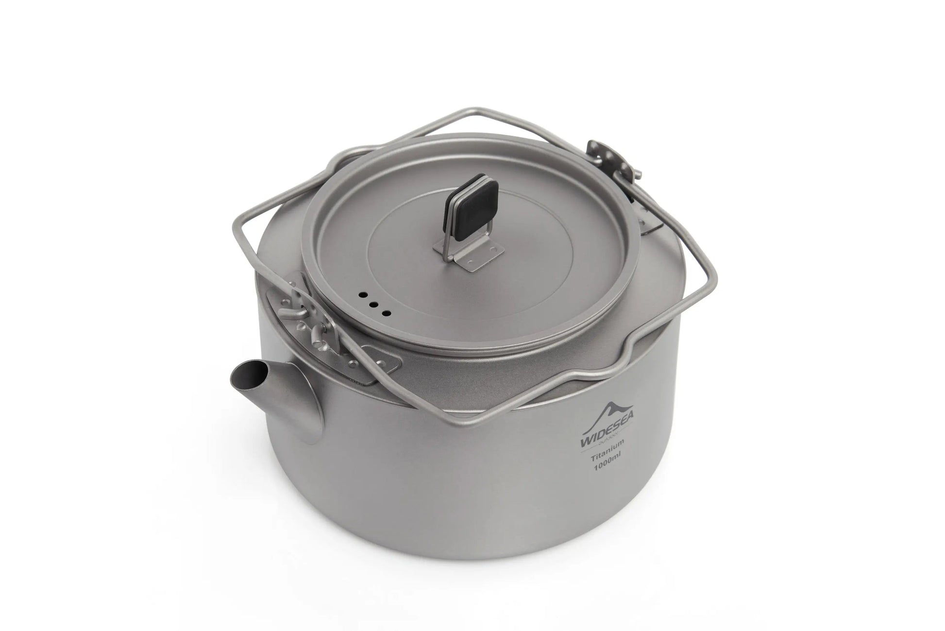Ultralight Titanium Camping Kettle Outdoor Tea & Coffee Pot Grey-Camp Cooking-DECOROLALA