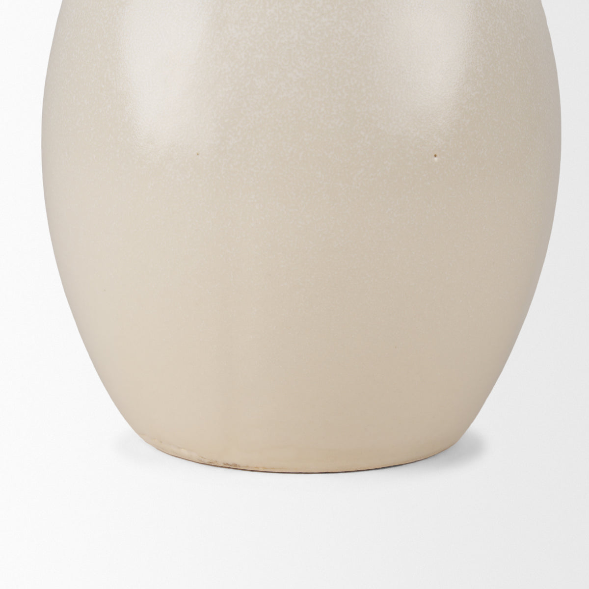 Ulvi Cream Glazed Bubble Ceramic Vase-Vase-DECOROLALA