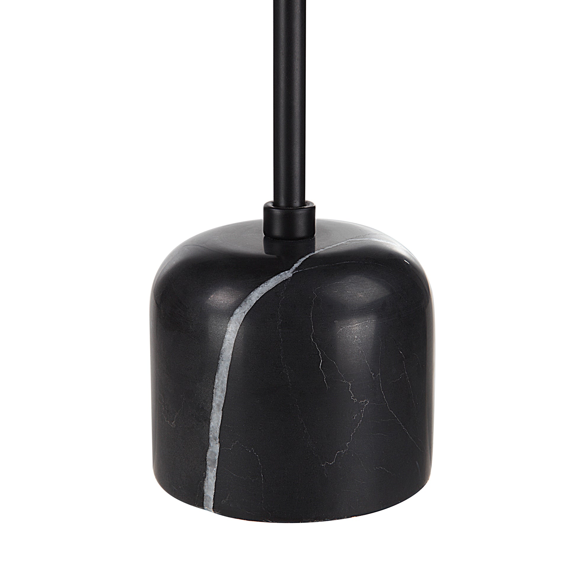 Uma Indoor Iron Set Of 2 Pillar Candle Holder, Matte Black-Candle Holder-DECOROLALA