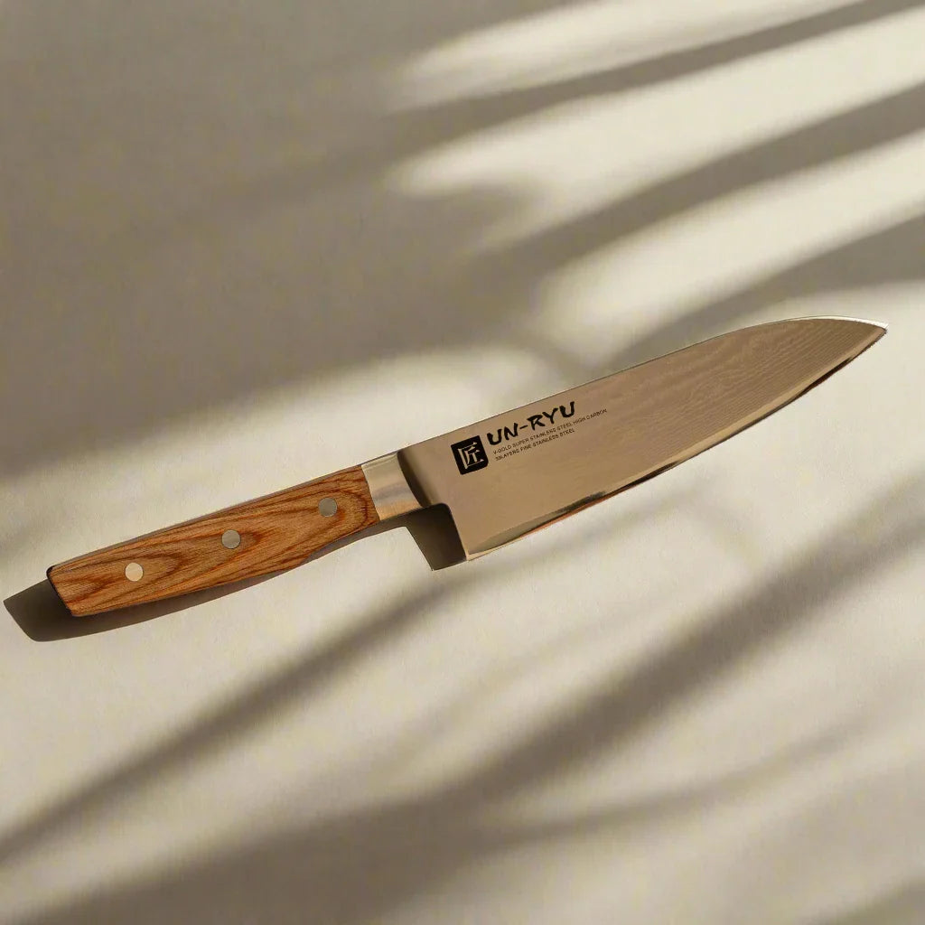 Un?Ryu VG?10 33?Layer 170?mm Santoku Knife-Santoku Knife-DECOROLALA