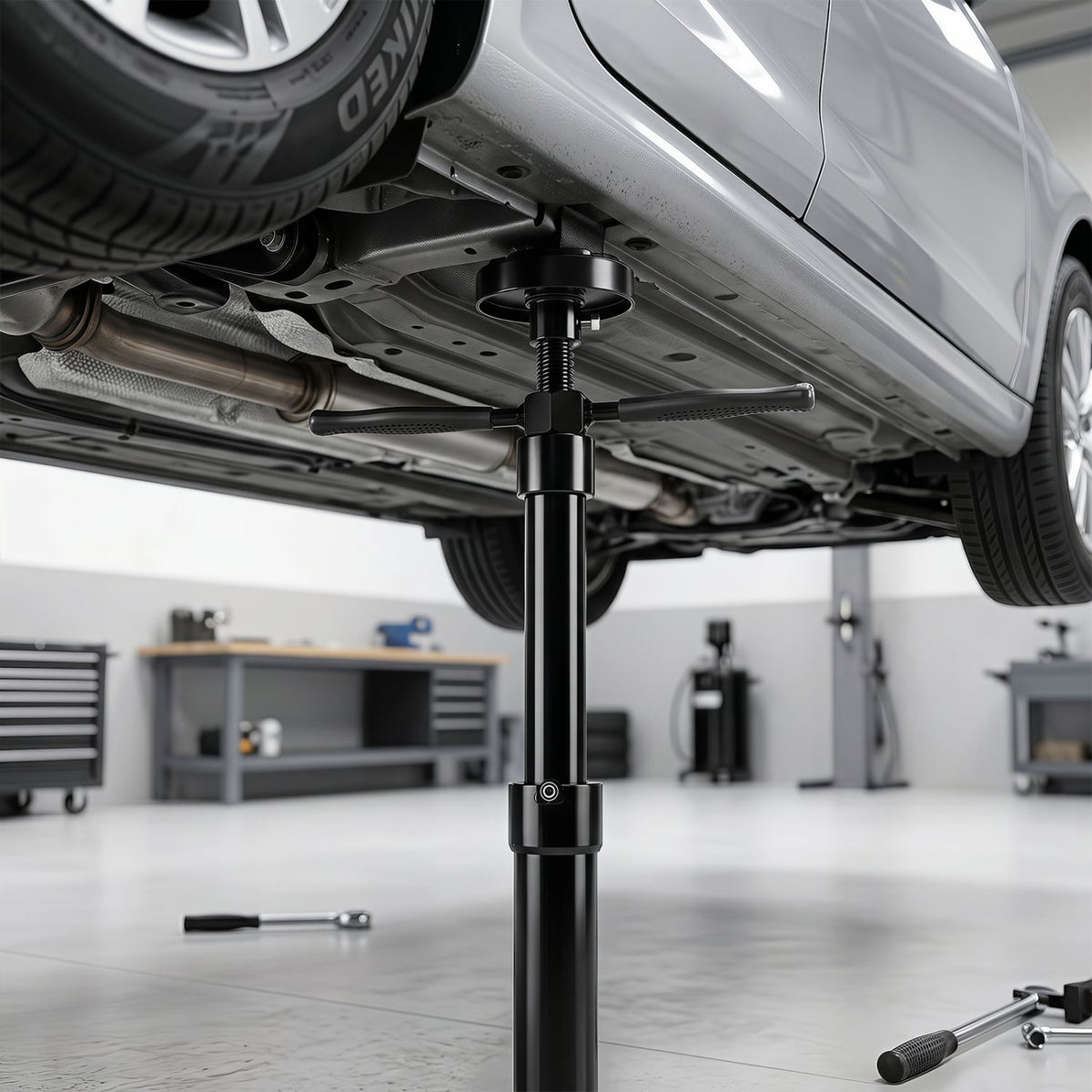 Underhoist Support Stand for Vehicle Components Support-Black-Garages-DECOROLALA