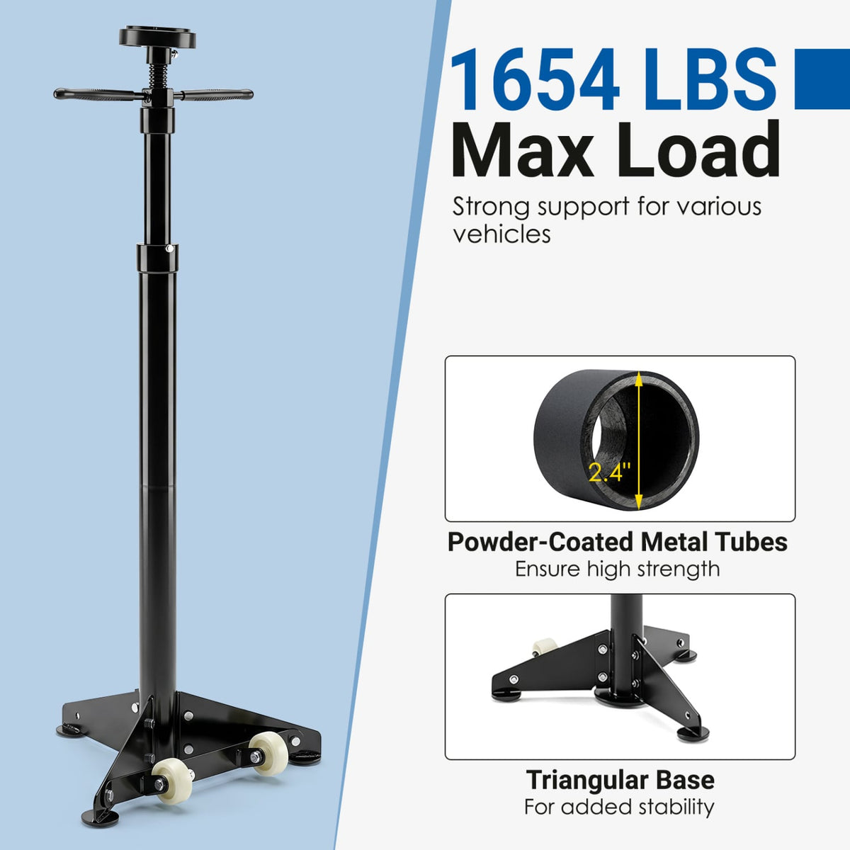 Underhoist Support Stand for Vehicle Components Support-Black-Garages-DECOROLALA