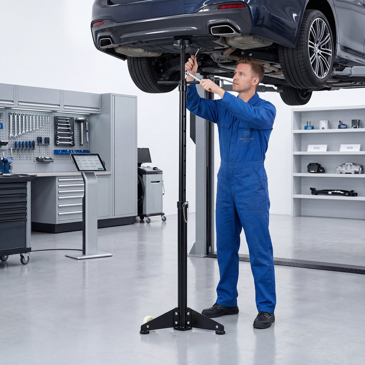 Underhoist Support Stand for Vehicle Components Support-Black-Garages-DECOROLALA