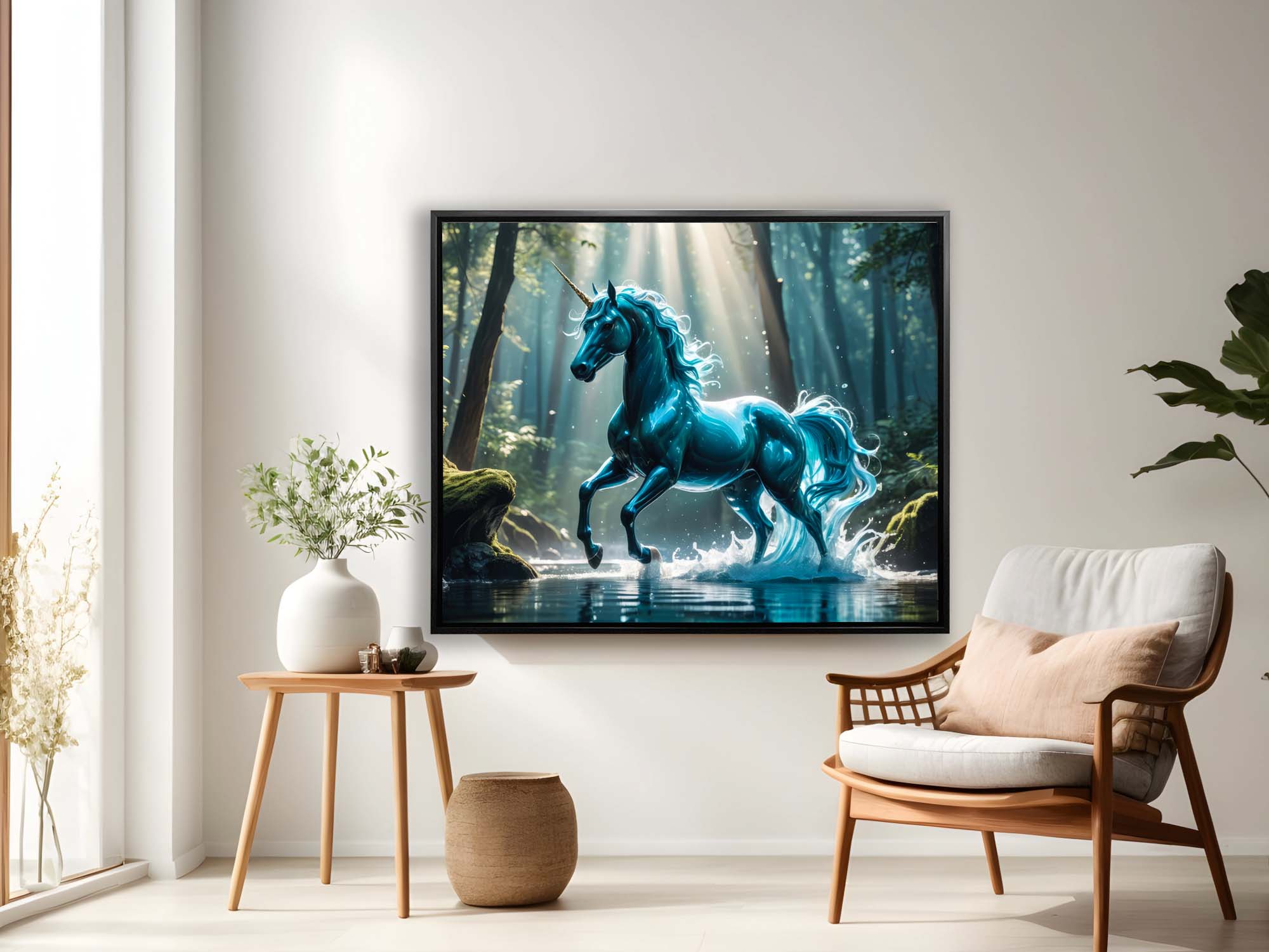 Unicorn 48" x 36"-Print-DECOROLALA