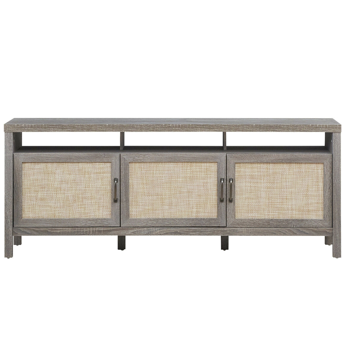 Universal TV Stand Entertainment Media Center for TV's up to 65 Inch-Gray-Entertainment Centers & TV Stands-DECOROLALA