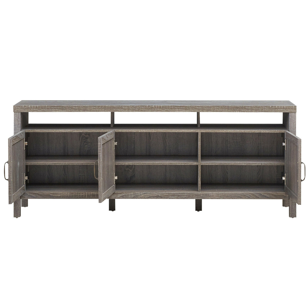 Universal TV Stand Entertainment Media Center for TV's up to 65 Inch-Gray-Entertainment Centers & TV Stands-DECOROLALA
