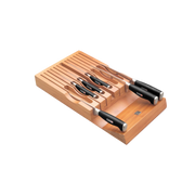 ZWILLING Bamboo Knife Storage Tray – In-Drawer Organizer for 13 Knives-0