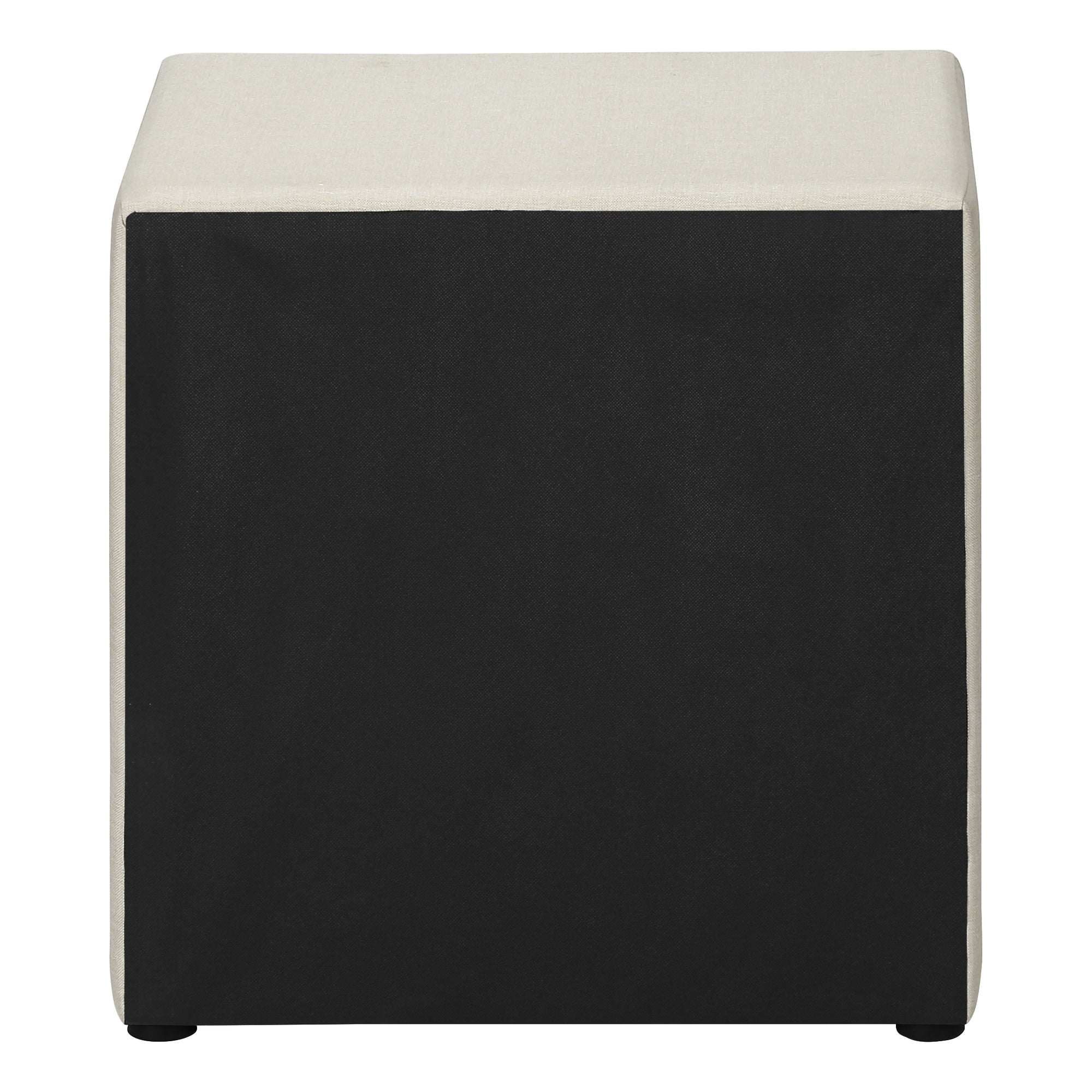 Upholstered Nightstand Grey Leather-Look 2-Drawer-Nighstand-DECOROLALA