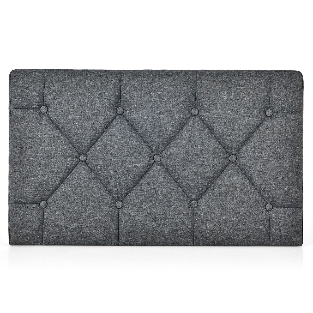 Upholstered Wall Mounted Headboard with Tufted Button Linen Fabric-Headboards-DECOROLALA