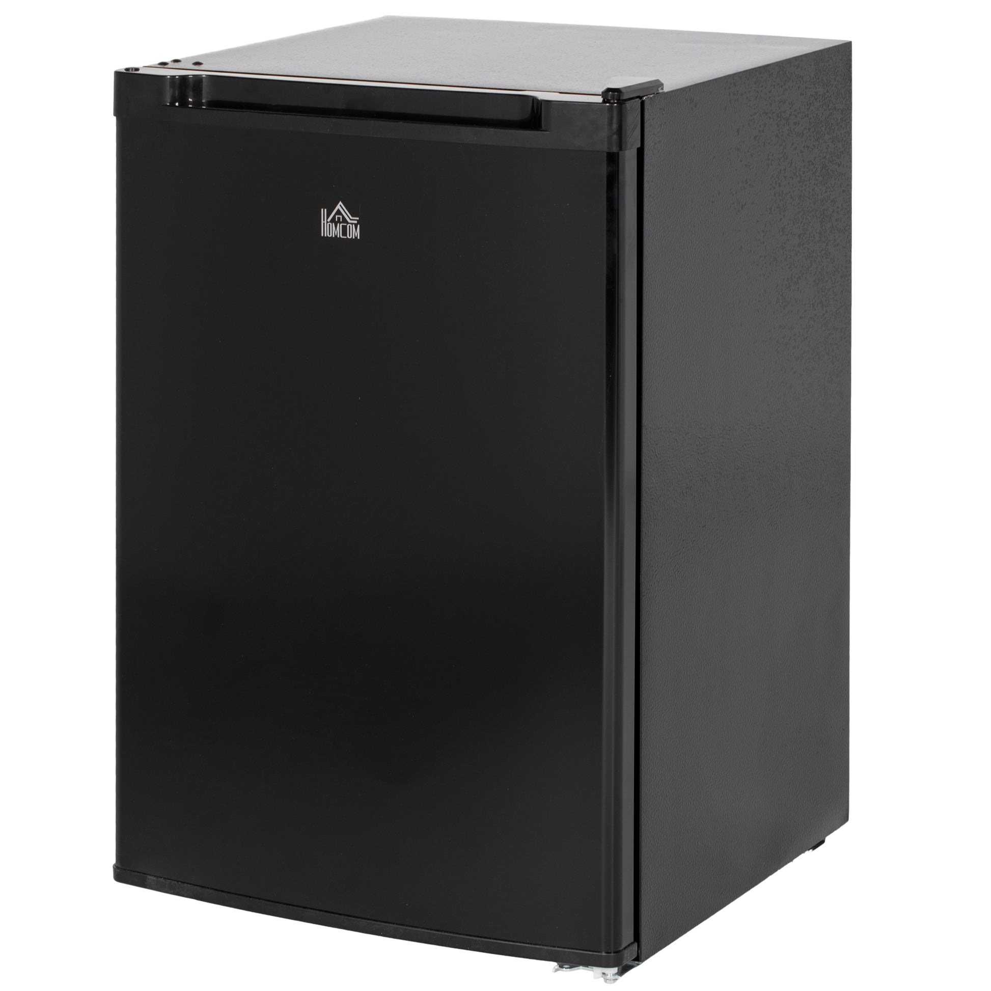 Upright Freezer, 3 Cu.Ft Mini Freezer with Reversible Single Door, Adjustable Thermostat for Home, Dorm, Black-Small Kitchen Appliances-DECOROLALA