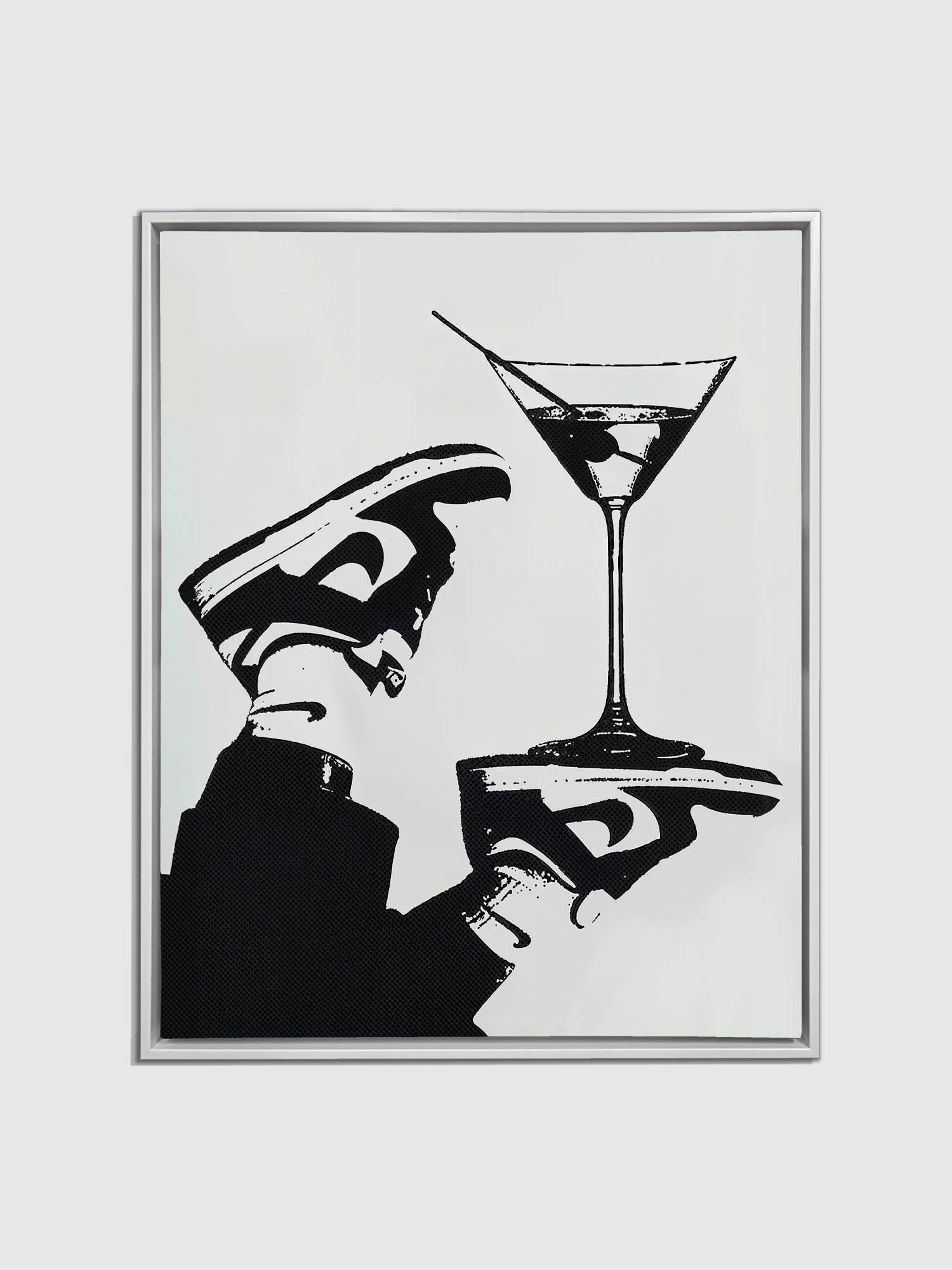 Upside Down Bartender Canvas Wall Art 48x36-Wall Art-DECOROLALA