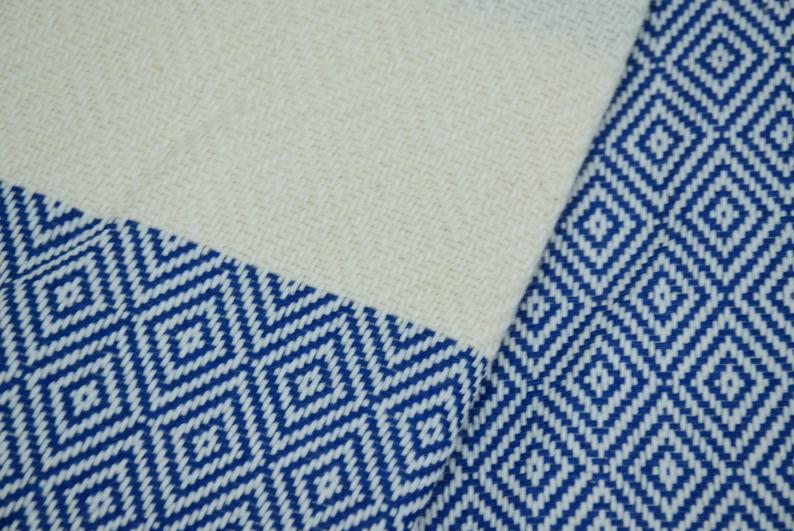 VENICE BLUE TURKISH TOWEL-Bath Towels-DECOROLALA
