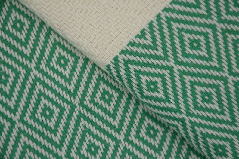 VENICE GREEN TURKISH TOWEL-Bath Towels-DECOROLALA