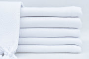 VENICE WHITE TURKISH TOWEL 40"X70"-Turkish Towel-DECOROLALA