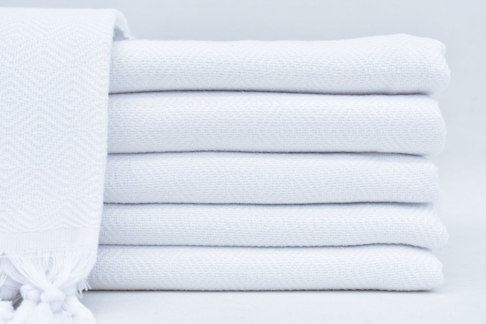 VENICE WHITE TURKISH TOWEL-Turkish Towel-DECOROLALA