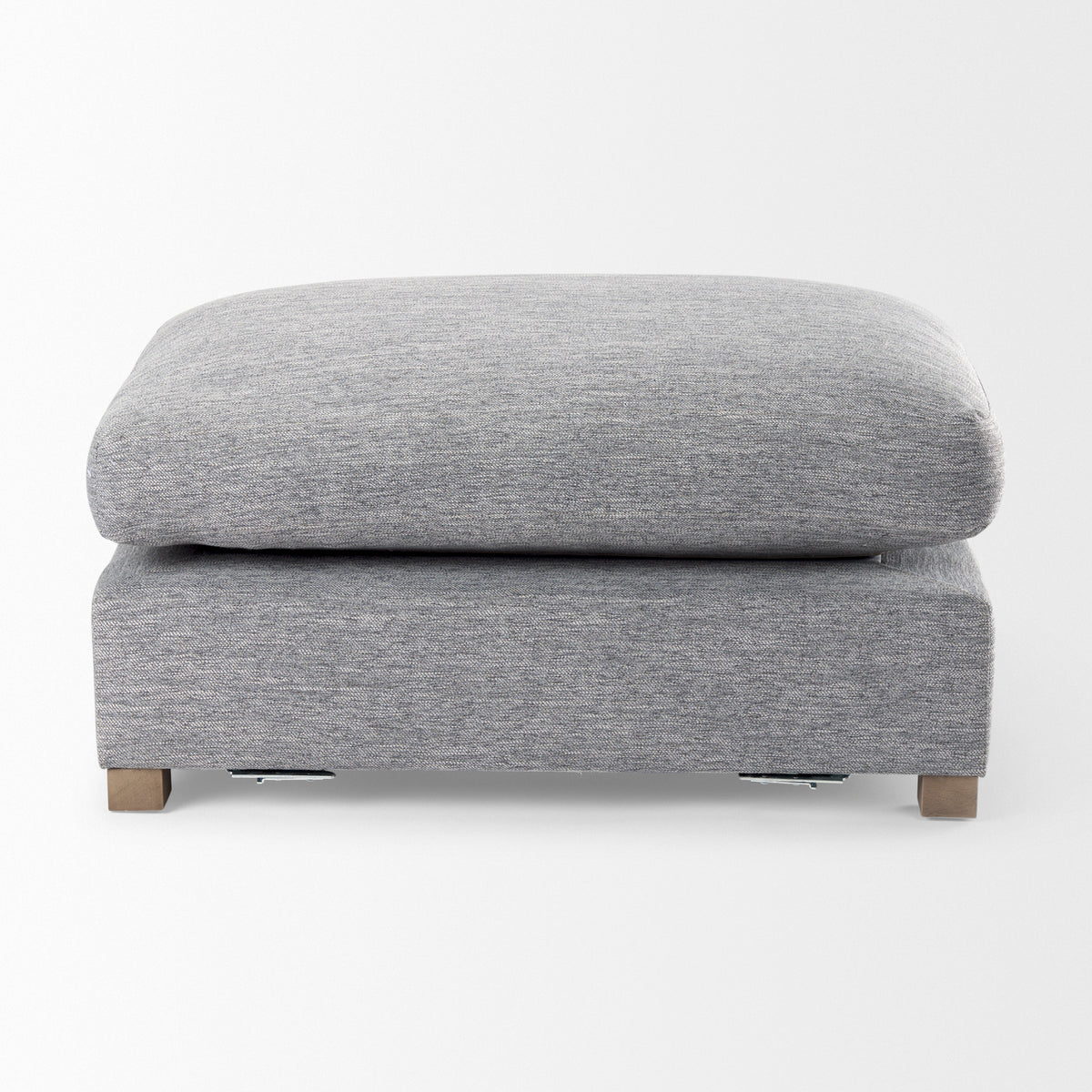 Valence 38.6L x 26.0W x 17.7H Castlerock Gray 2/3 Ottoman Sectional Piece-Stools & Ottomans-DECOROLALA