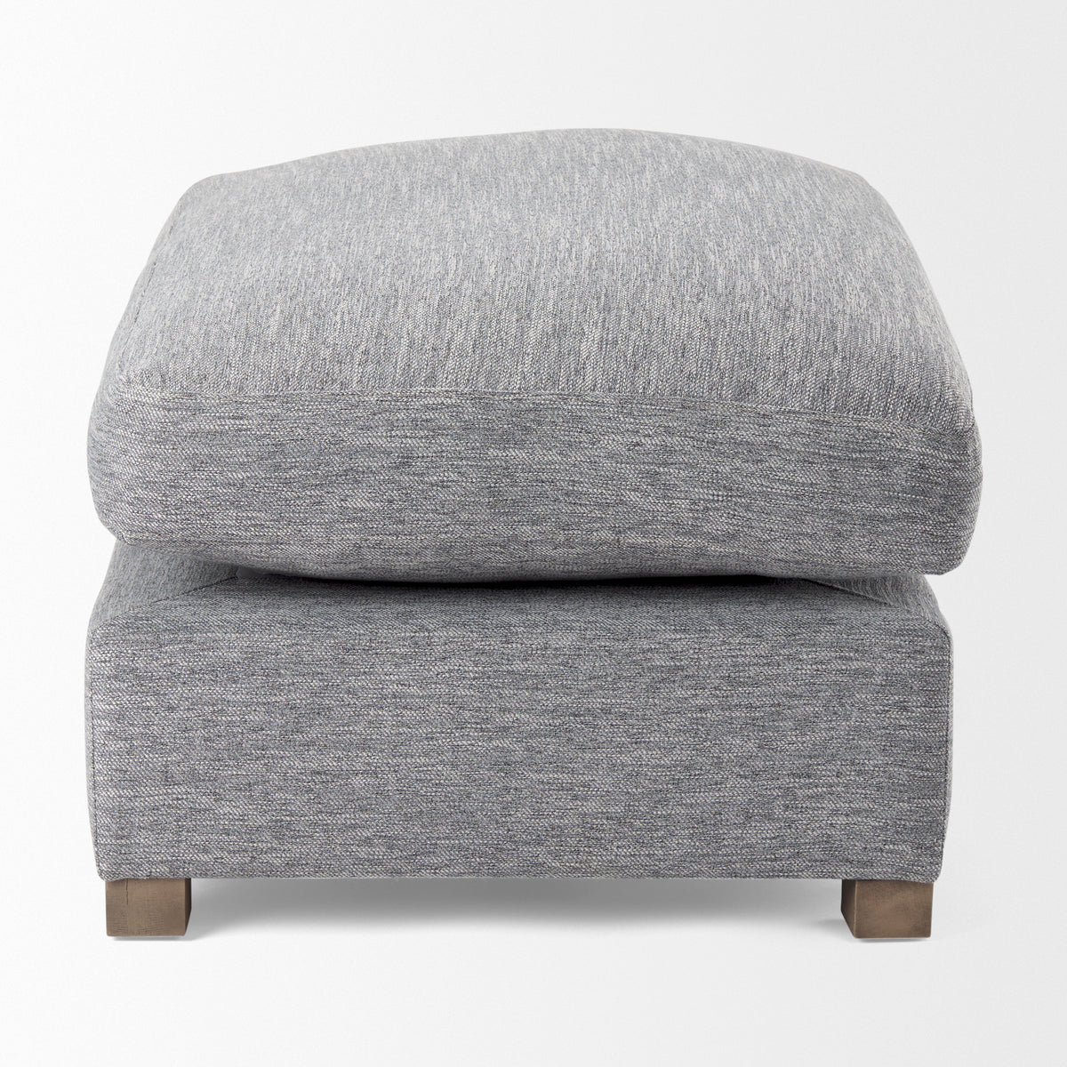 Valence 38.6L x 26.0W x 17.7H Castlerock Gray 2/3 Ottoman Sectional Piece-Stools & Ottomans-DECOROLALA