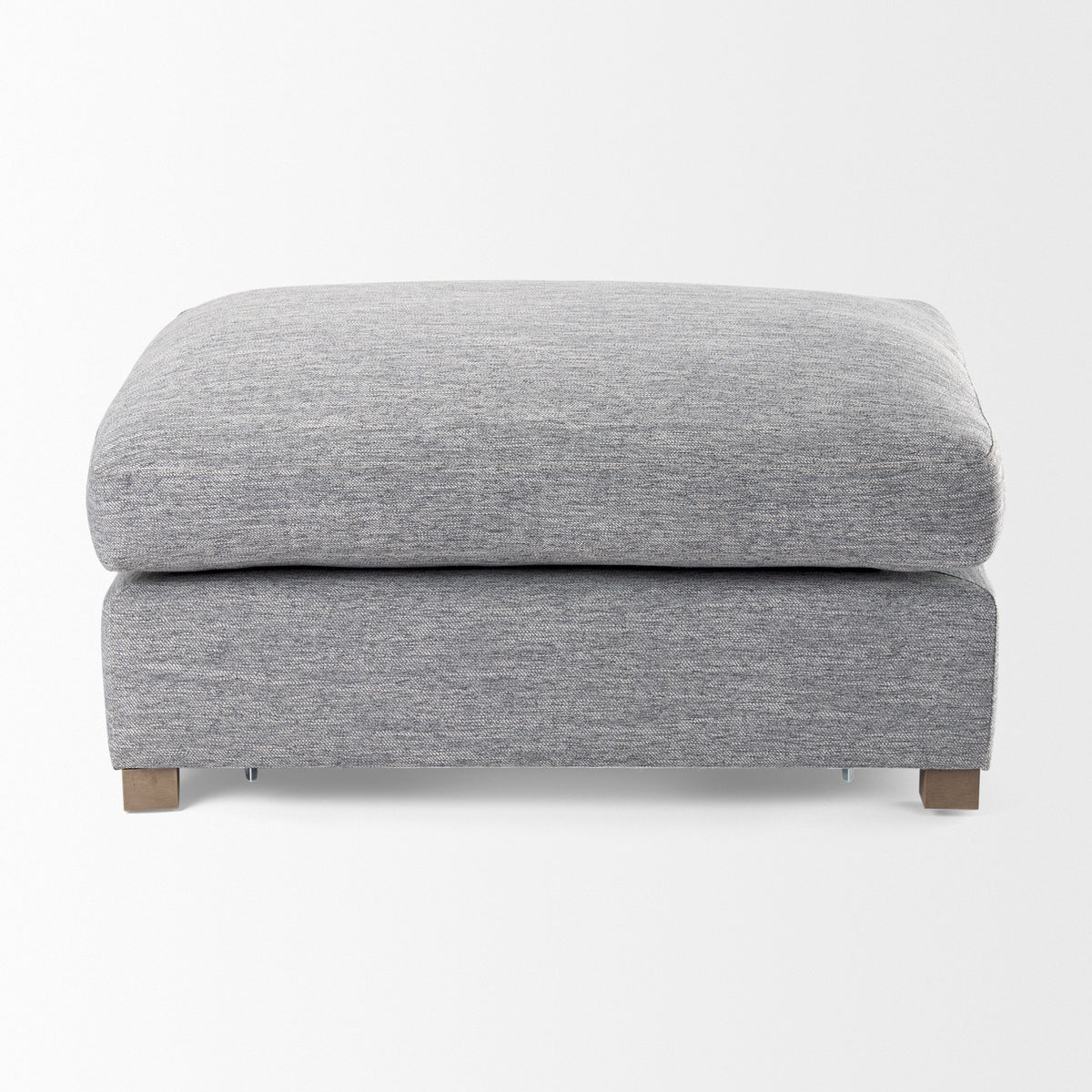 Valence 38.6L x 26.0W x 17.7H Castlerock Gray 2/3 Ottoman Sectional Piece-Stools & Ottomans-DECOROLALA
