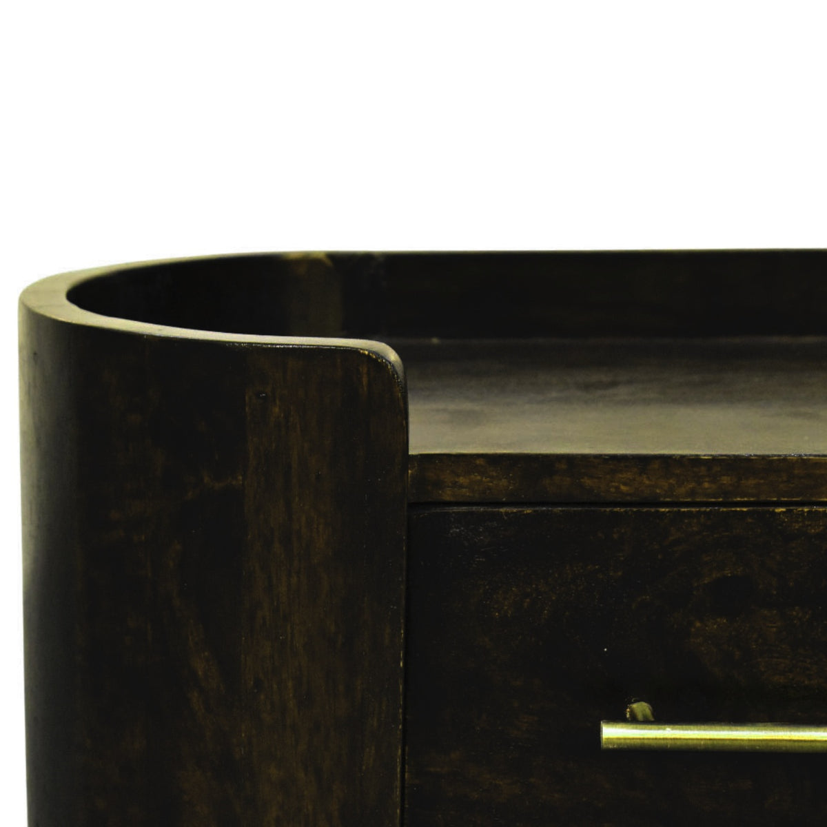 Valencia Wall-Mounted Bedside Table - Solid Mango Wood Mocha-Nightstands-DECOROLALA