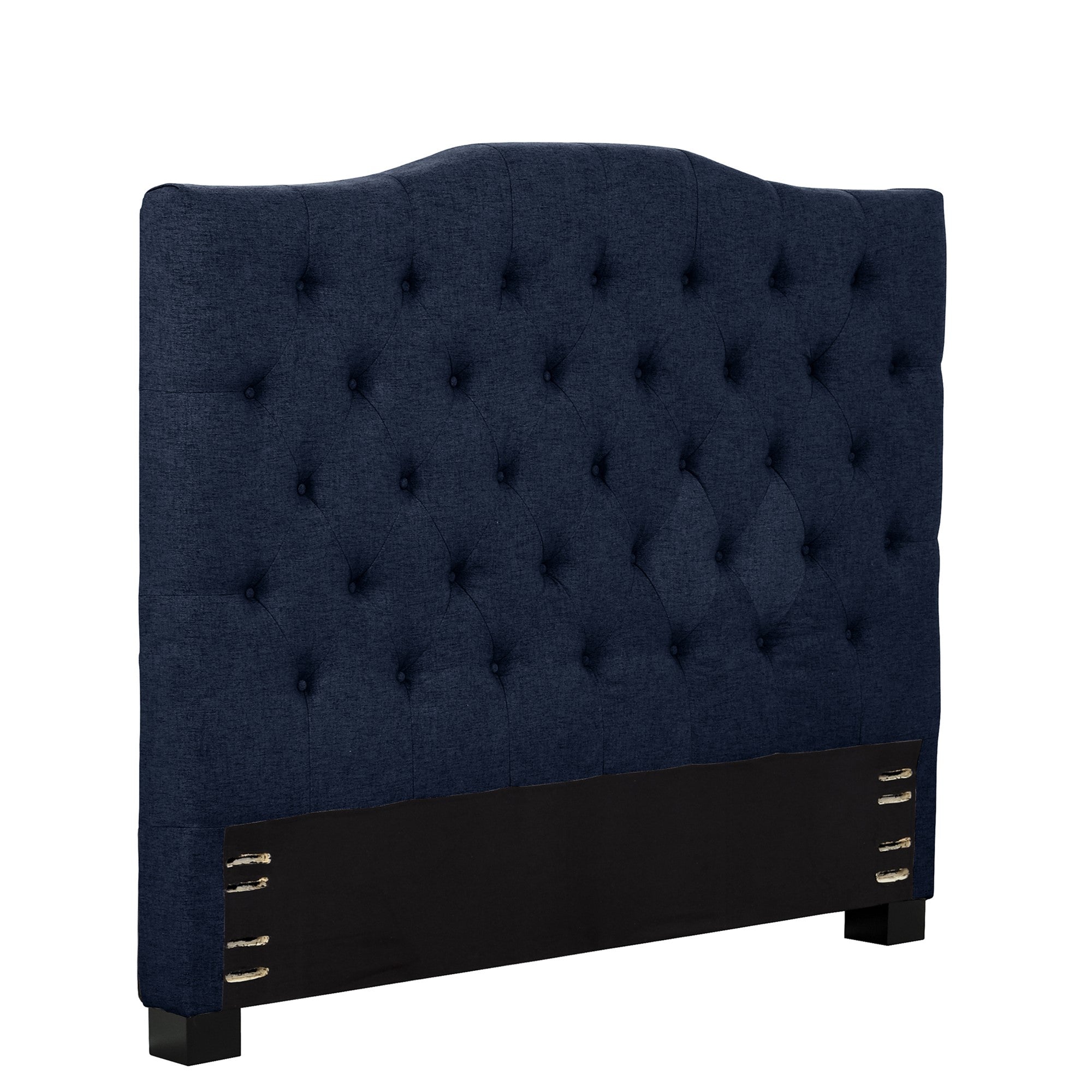 Valente Button-Tufted Headboard - Blue-Bedroom-DECOROLALA