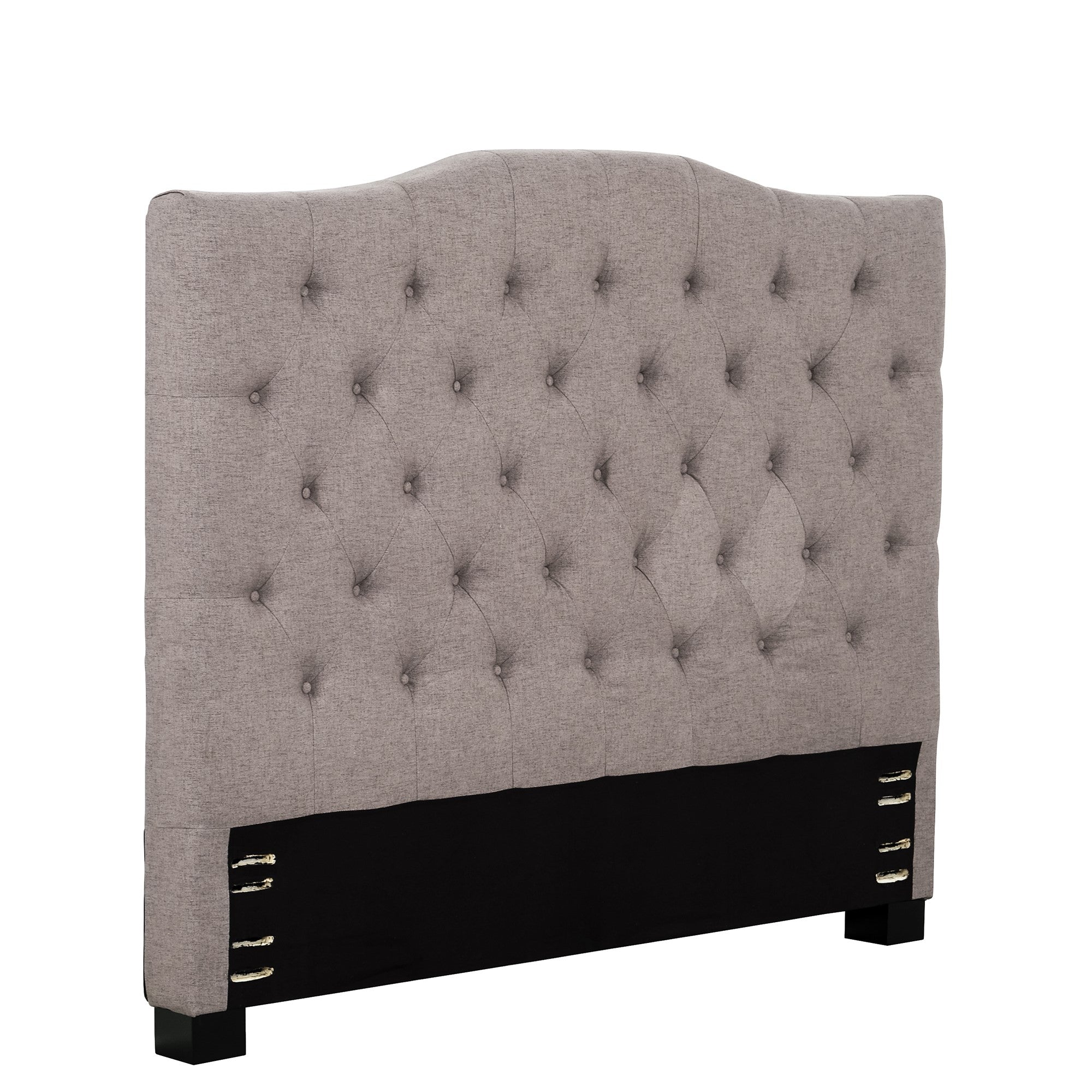 Valente Button-Tufted Headboard - Stone-Bedroom-DECOROLALA