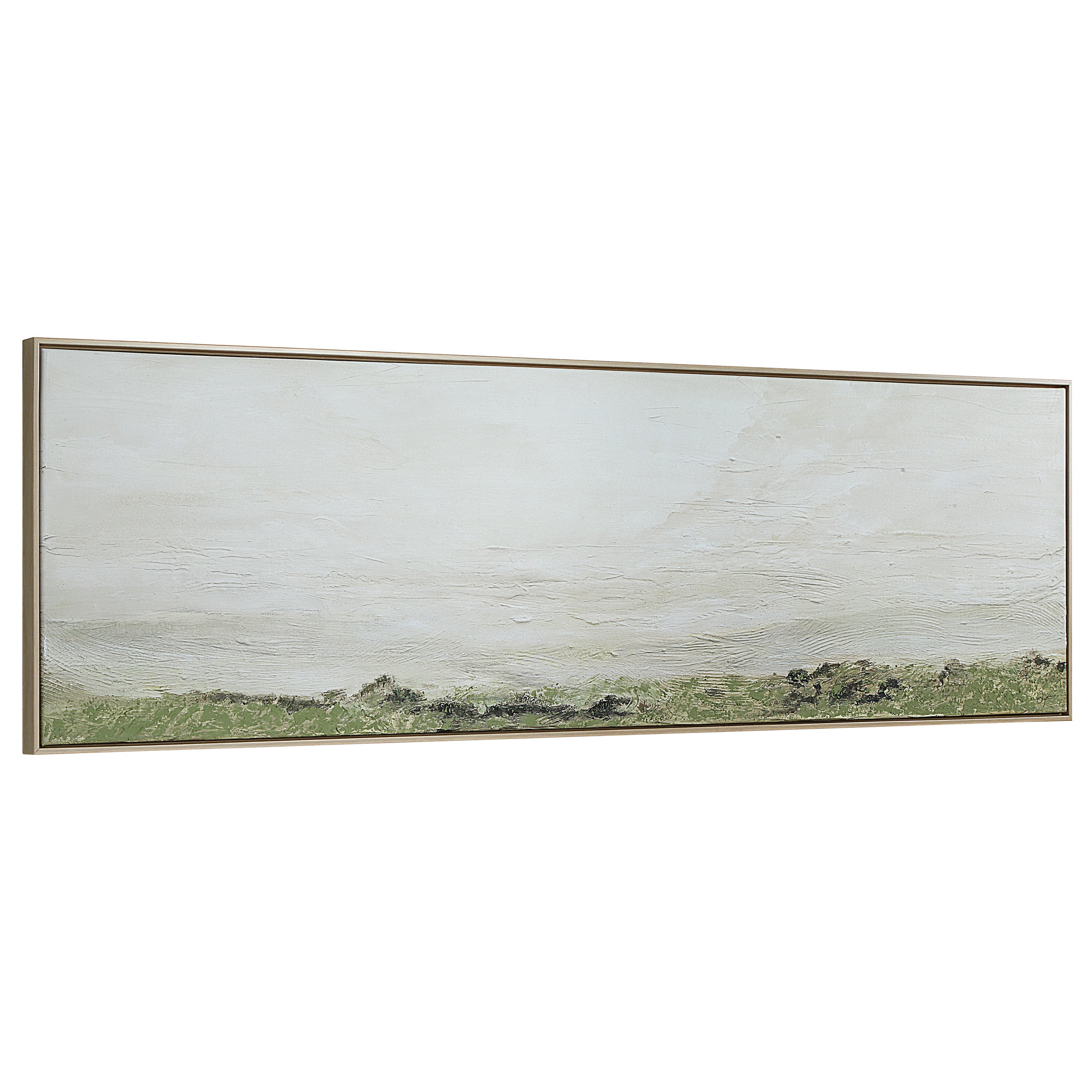Valle 20" H x 70" W Canvas Art, Green-Canvas Art-DECOROLALA