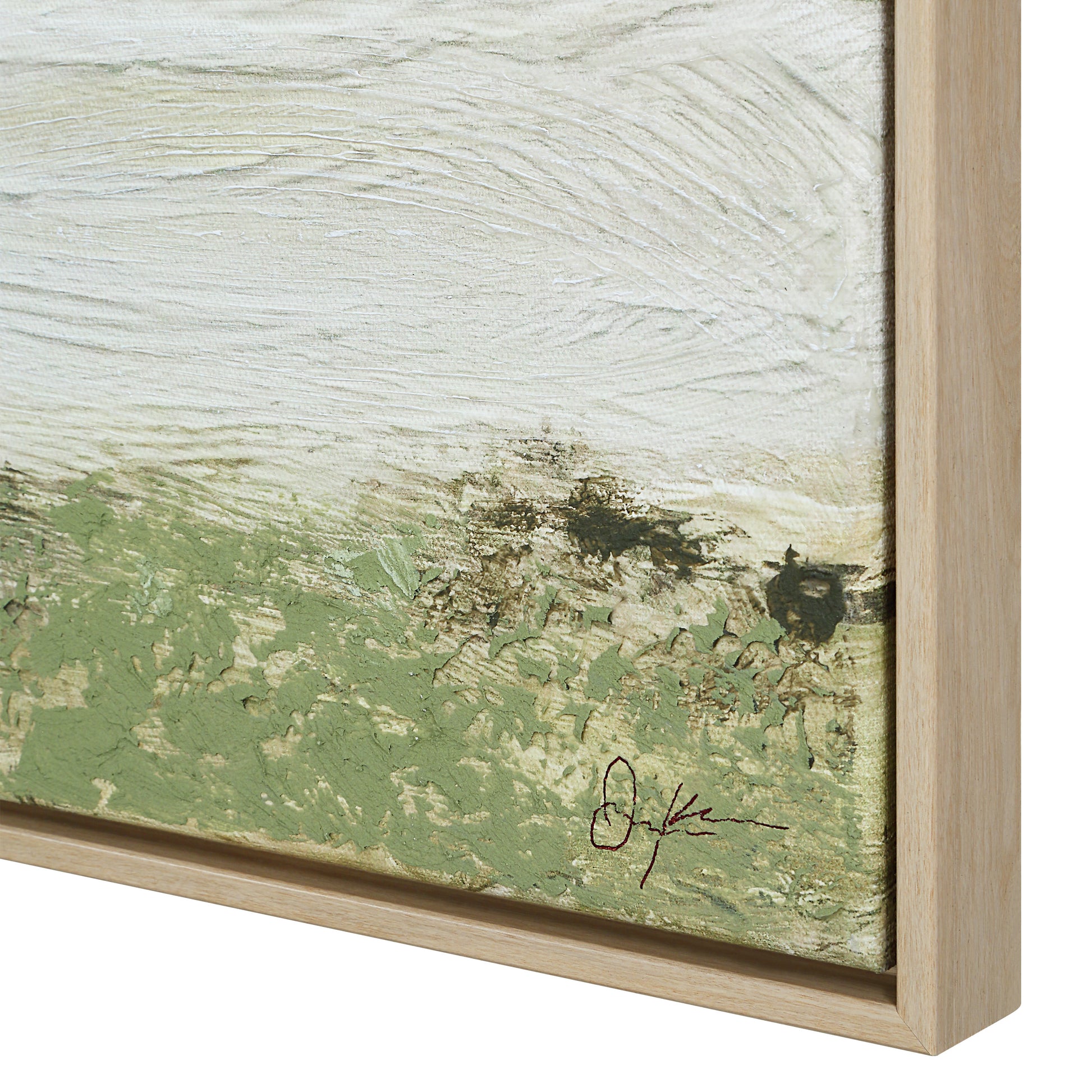 Valle 20" H x 70" W Canvas Art, Green-Canvas Art-DECOROLALA