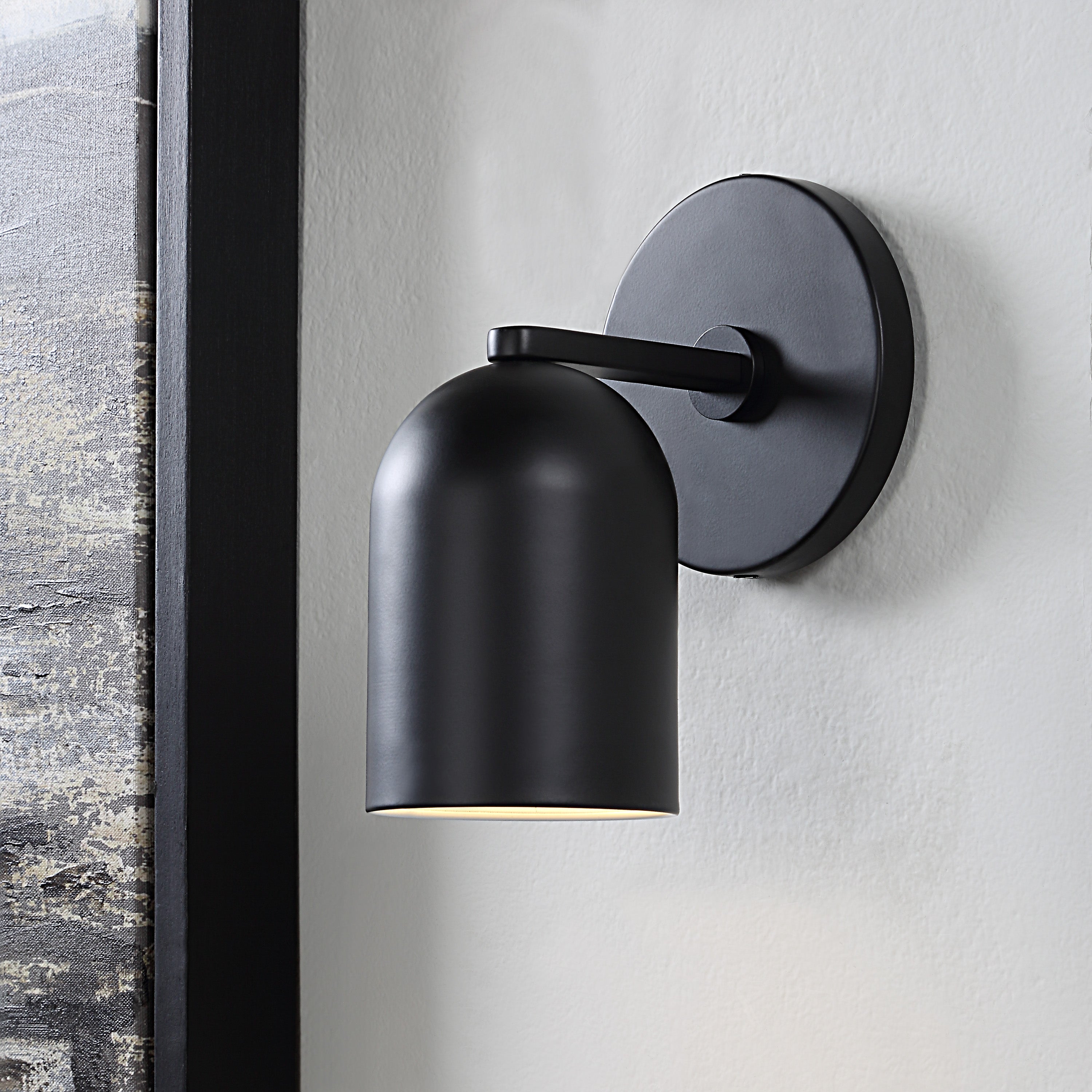 Valonia 8.25" Wall Sconce, Matte Black-Wall Sconce-DECOROLALA