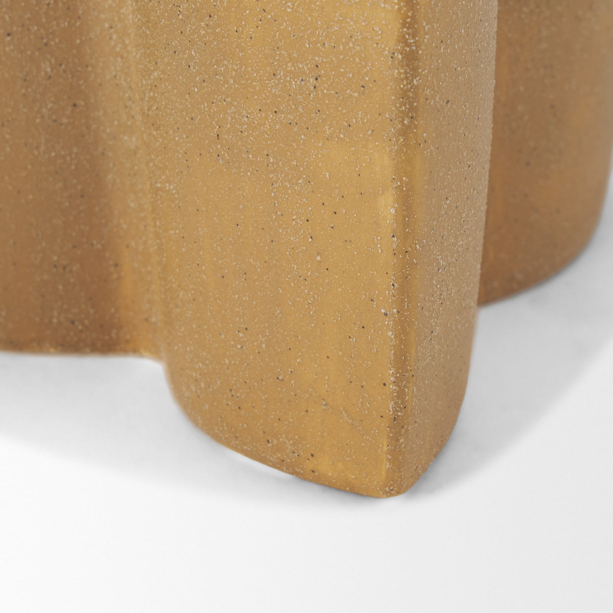 Vania Small Off White w/ Tan Textured Ceramic Vase-Vase-DECOROLALA