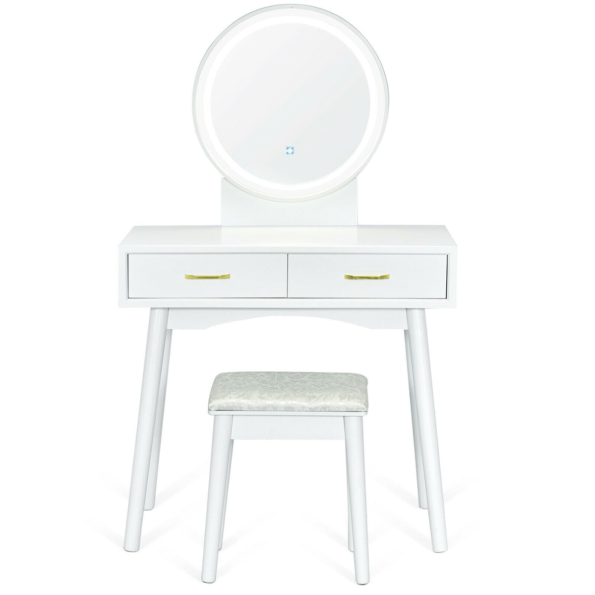 Vanity Dressing Table Set with 3 Lighting Modes-Makeup Vanities-DECOROLALA