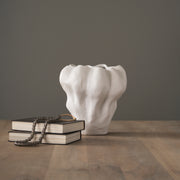 Vanna Sculptural Cream Glazed Ceramic Vase-Vase-DECOROLALA