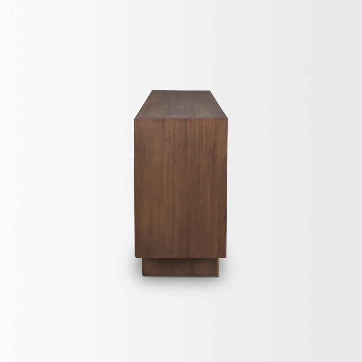 Varenna 4 Door Dark Brown Wood w/ Rope Handles Sideboard-Sideboards & Buffets-DECOROLALA