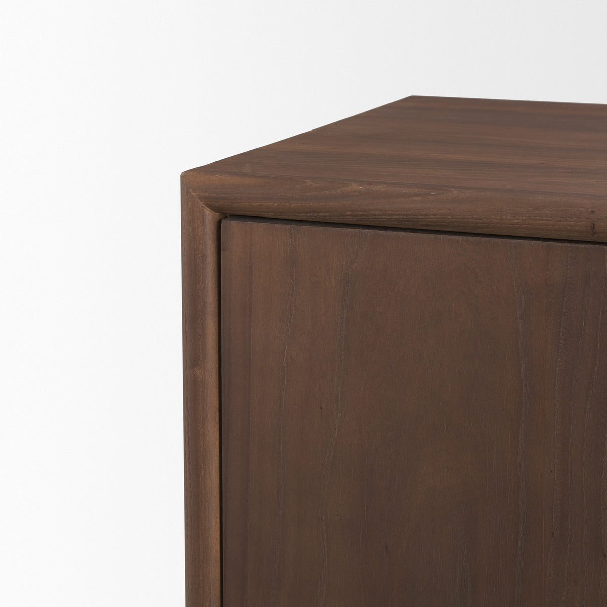 Varenna 4 Door Dark Brown Wood w/ Rope Handles Sideboard-Sideboards & Buffets-DECOROLALA