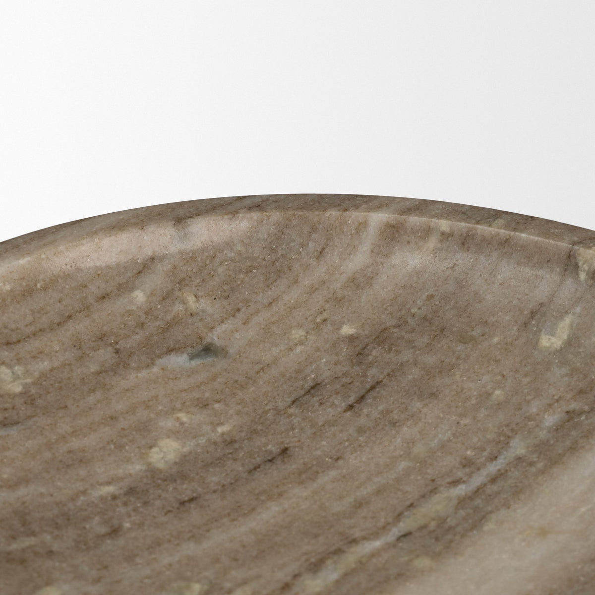 Vasca Gray Marble Decorative Pedestal Bowl-Bowls-DECOROLALA