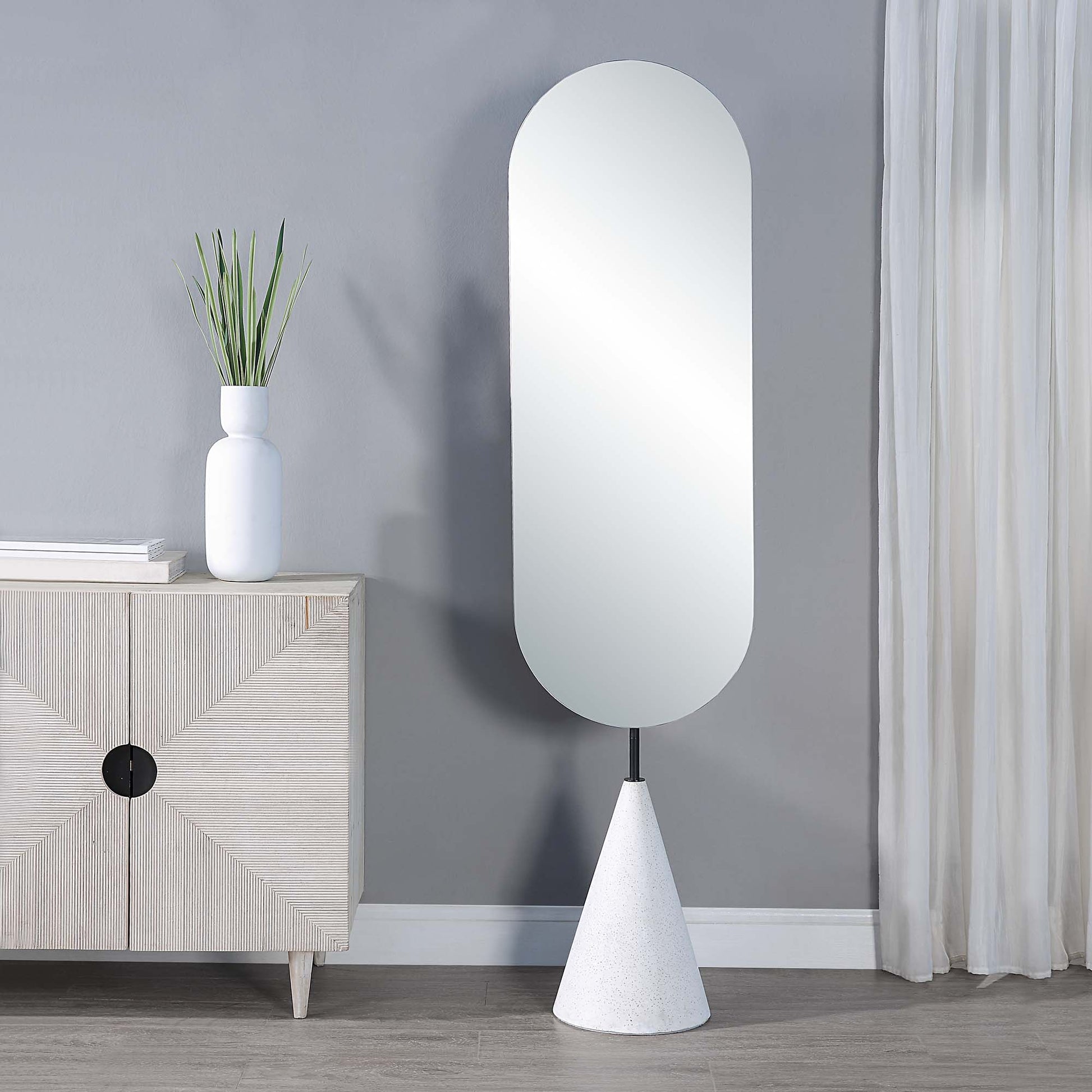 Vawn 70" Tall Oval Full Length Mirror-Full Length Mirror-DECOROLALA