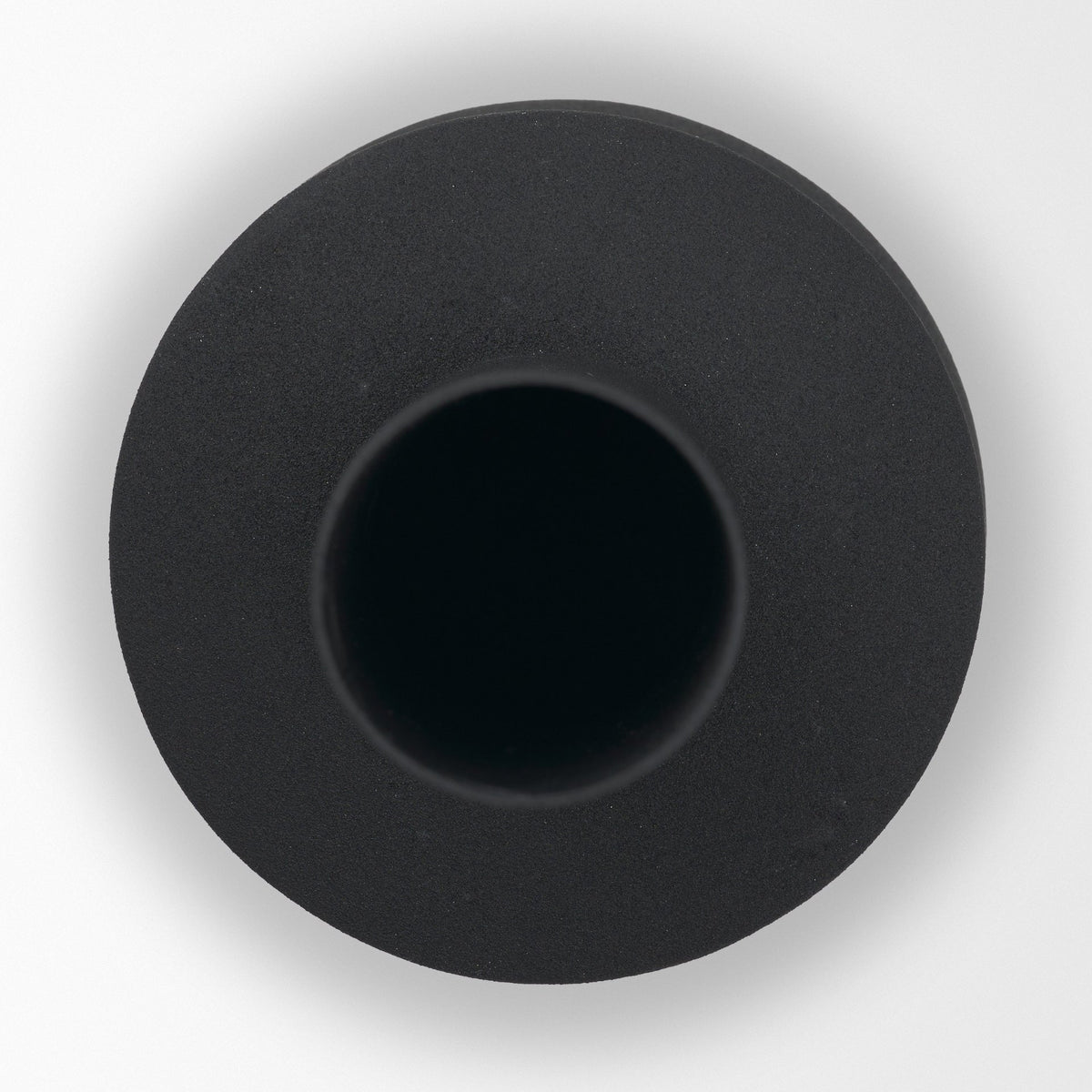 Veda Small Black Metal Geometric Vase-Vase-DECOROLALA