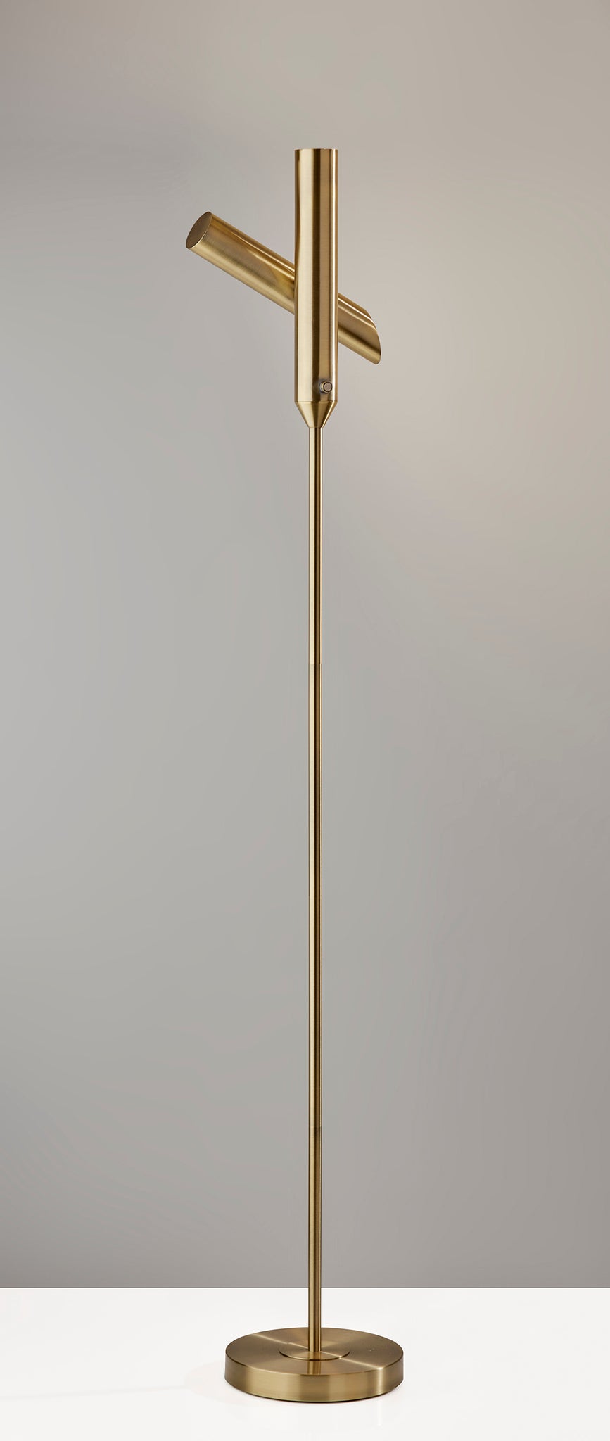 Vega Torchiere- Antique Brass-Lighting-DECOROLALA
