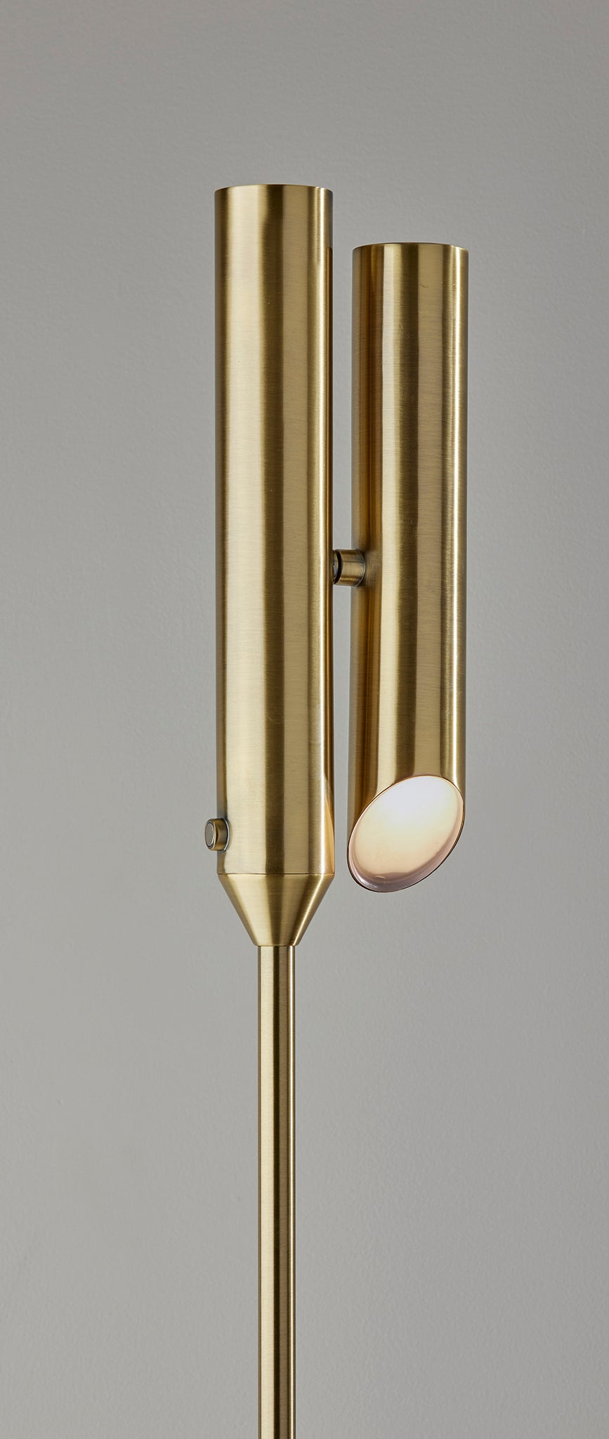 Vega Torchiere- Antique Brass-Lighting-DECOROLALA