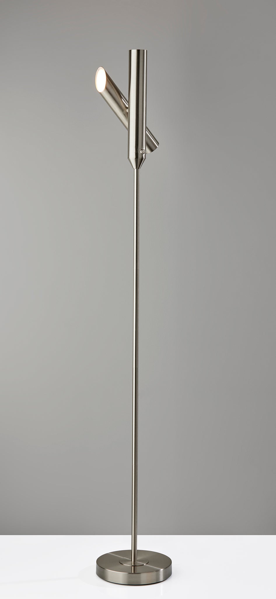Vega Torchiere- Steel-Lighting-DECOROLALA