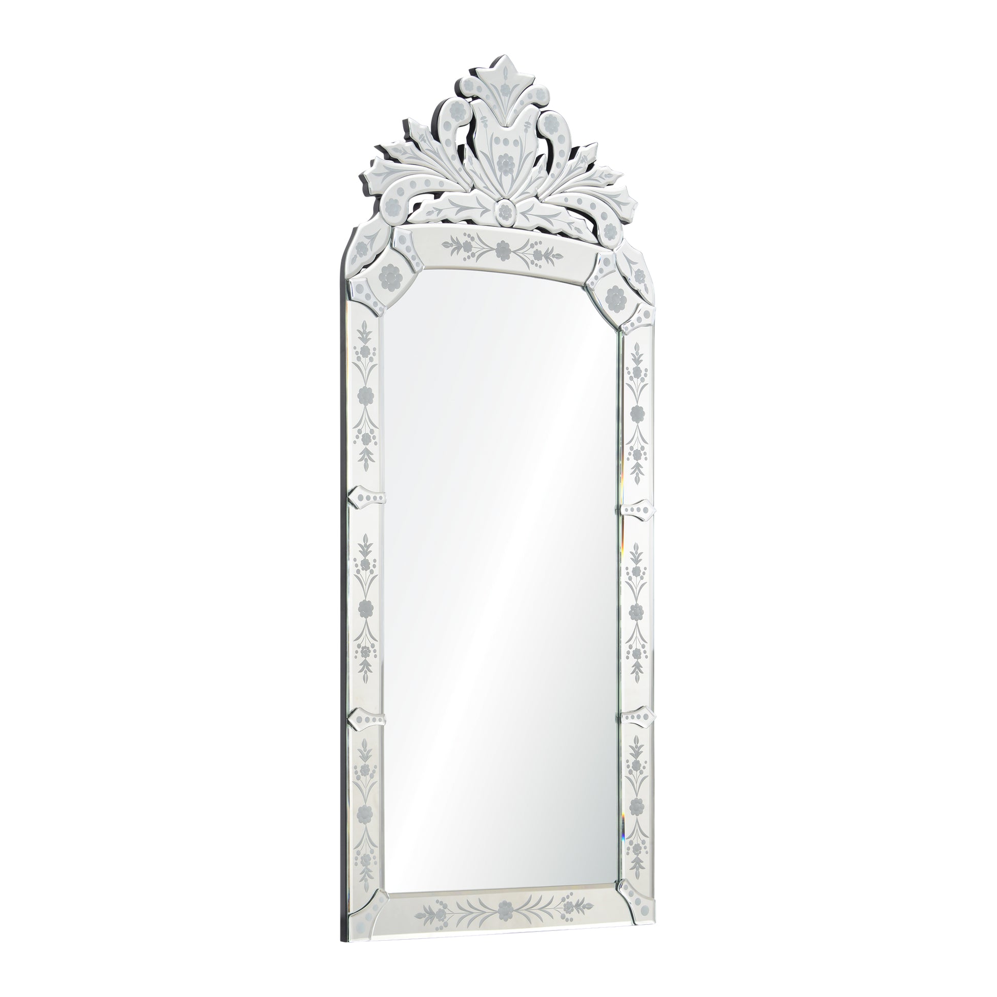 Venetian 19" Tall Arch Wall Mirror-Mirror-DECOROLALA