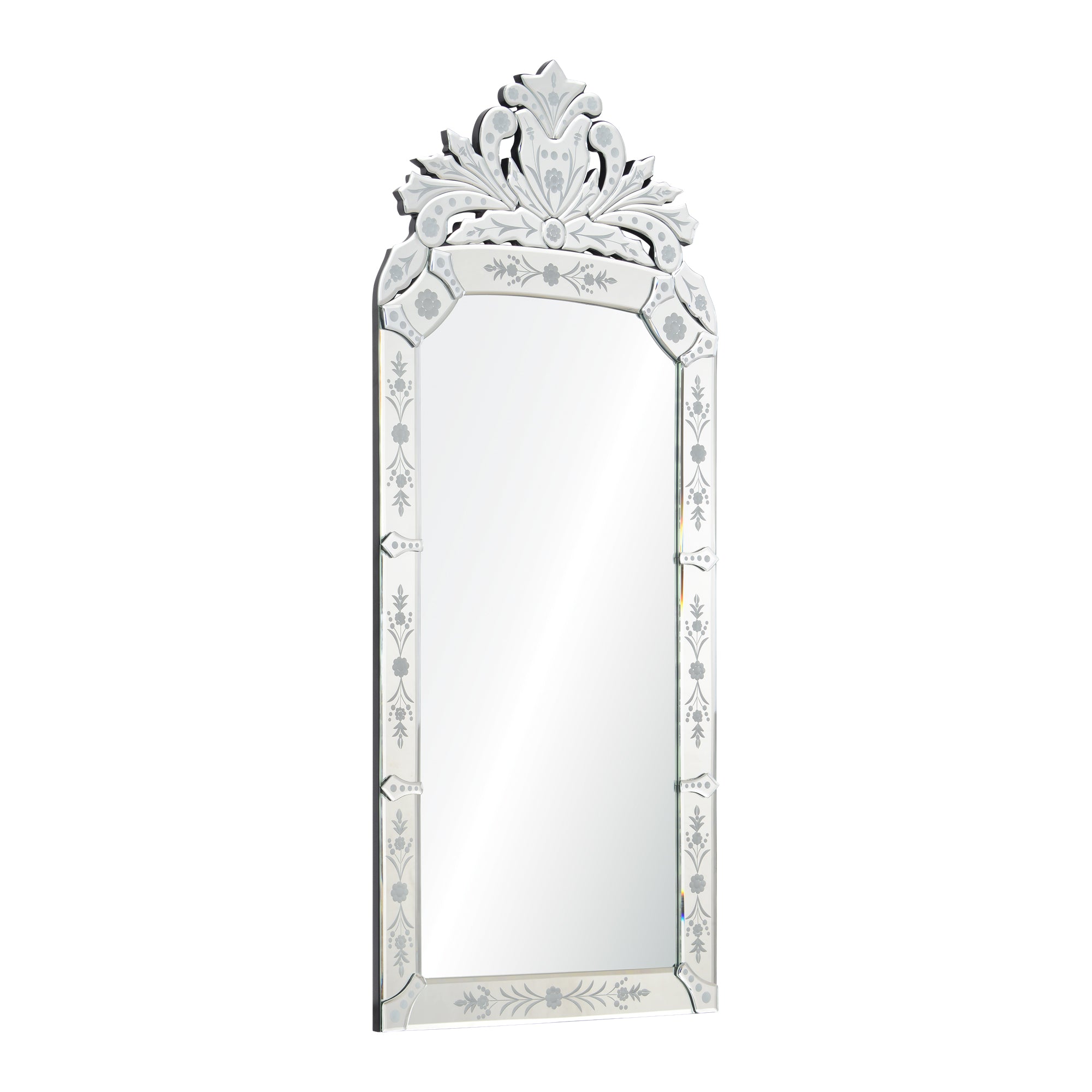 Venetian 19" Tall Arch Wall Mirror-Mirror-DECOROLALA